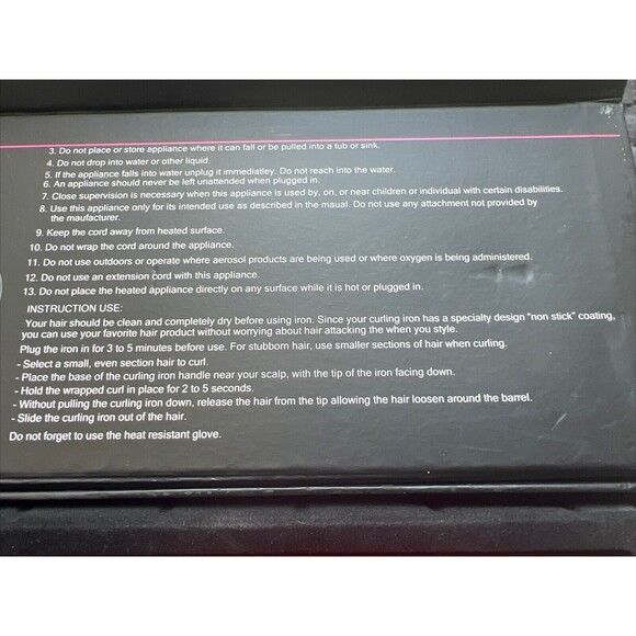 SHE by Beyond the Beauty Curling Volume Iron 18 x 9mm Black &Baby Pink NIB - Picture 9 of 12